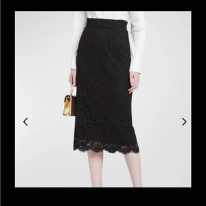 Dolce and Gabbana. Crazy gorgeous! Elegant Black Lace Skirt.